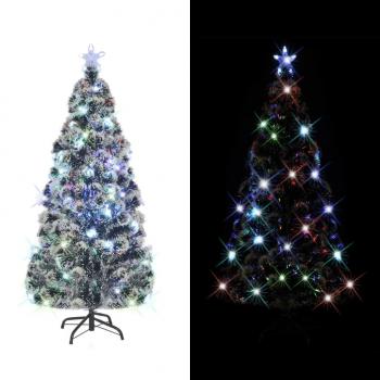 ARDEBO.de - Weihnachtsbaum mit Beleuchtung und Ständer 150 cm Glasfaser