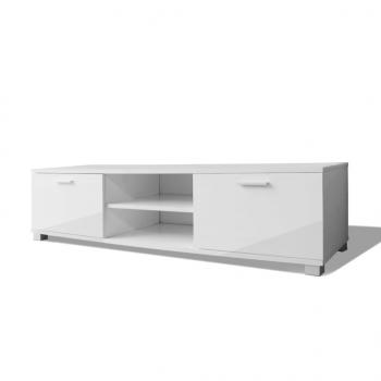 TV-Schrank Hochglanz-Weiß 140x40,5x35 cm