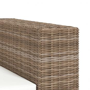 2-Sitzer Sofa Echtes Rattan 