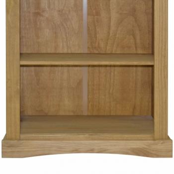 Bücherschrank 3 Fächer Mexiko-Stil Kiefernholz 81x29x100 cm