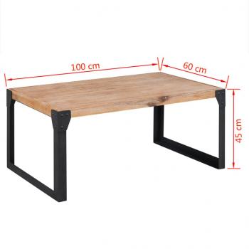 Couchtisch Massivholz Akazie 100x60x45 cm