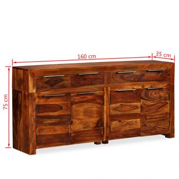 Sideboard Massivholz Palisander 160x35x75 cm 