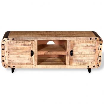 TV-Schrank Raues Mangoholz 120x30x50 cm