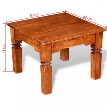 Couchtisch Massivholz 60x60x45 cm