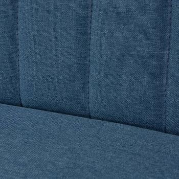 Sofa Stoff 117x55,5x77 cm Blau 