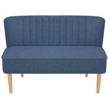 Sofa Stoff 117x55,5x77 cm Blau 