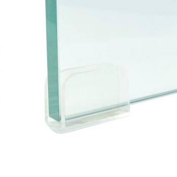 TV-Tisch/Bildschirmerhöhung Glas Transparent 90x30x13 cm