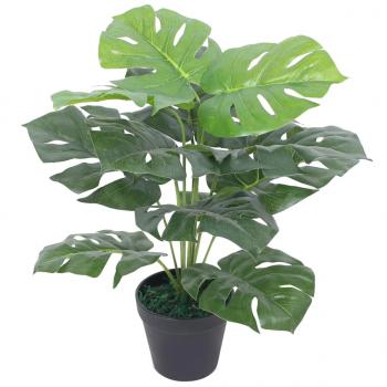 ARDEBO.de - Künstliche Monstera-Pflanze mit Topf 45 cm Grün