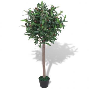 ARDEBO.de - Künstlicher Lorbeerbaum mit Topf 120 cm Grün