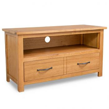 ARDEBO.de - TV-Schrank 90x35x48 cm Massivholz Eiche