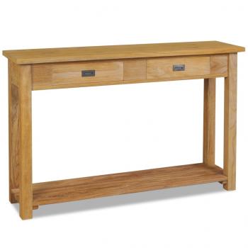 ARDEBO.de - Konsolentisch Massivholz Teak 120x30x80 cm