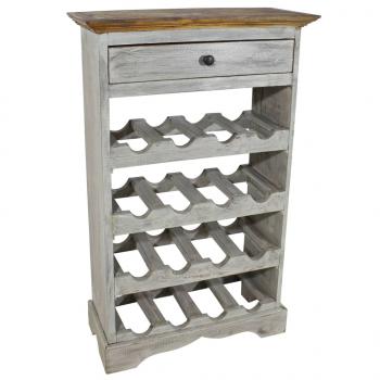 ARDEBO.de - Weinregal Recyceltes Massivholz 55 x 23 x 85 cm