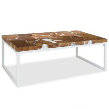 ARDEBO.de - Couchtisch Teak Harz 110x60x40 cm