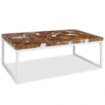 Couchtisch Teak Harz 110x60x40 cm