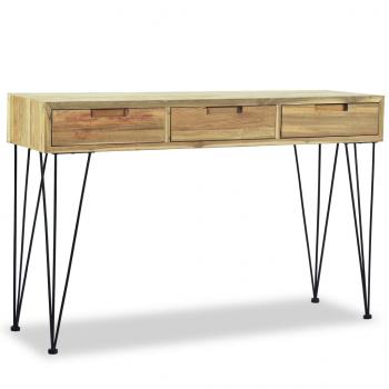 Konsolentisch 120 x 35 x 76 cm Teak Massiv