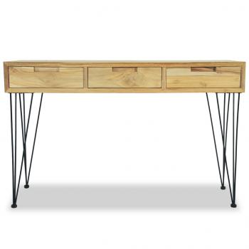 Konsolentisch 120 x 35 x 76 cm Teak Massiv