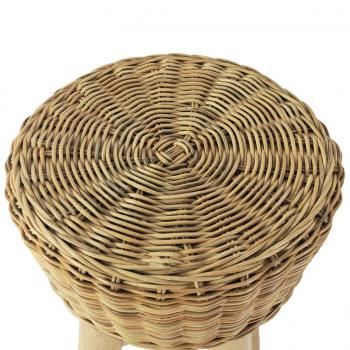 Barhocker 2 Stk. Natur Rattan