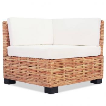 Sofagarnitur 27-tlg. Natürliches Rattan