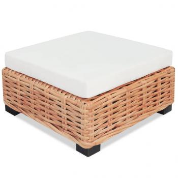 Sofagarnitur 18-tlg. Natürliches Rattan