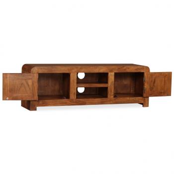 TV-Schrank Massivholz mit Honigfarbenem Finish 120x30x40 cm