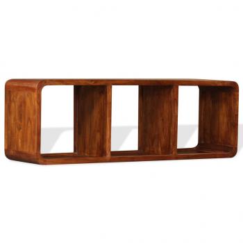 ARDEBO.de - TV-Schrank Massivholz mit Honigfarbenem Finish 120x30x40 cm