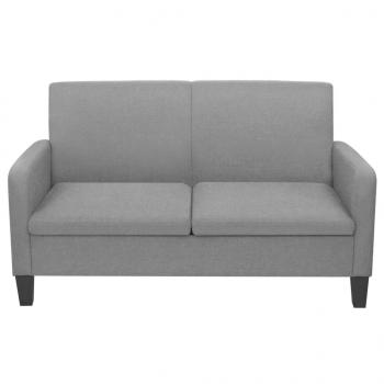 2-Sitzersofa 135 x 65 x76 cm Hellgrau