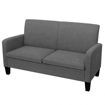 ARDEBO.de - 2-Sitzersofa 135 x 65 x76 cm Dunkelgrau