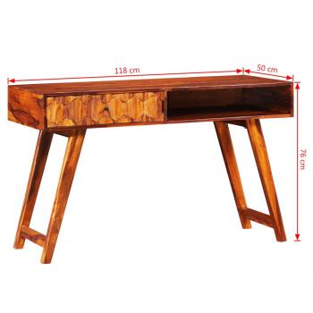 Schreibtisch Massivholz 118 x 50 x 76 cm