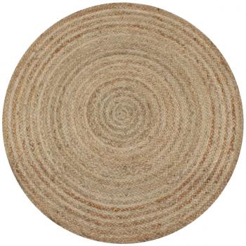 ARDEBO.de - Teppich Jute Geflochten 120 cm Rund