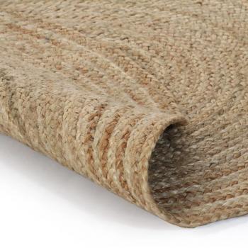 Teppich Jute Geflochten 120 cm Rund