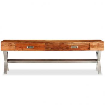 TV-Schrank mit Schubladen Akazienholz Palisander-Optik 140 cm