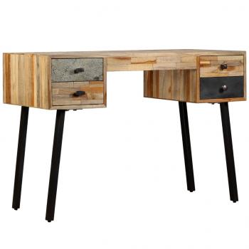 ARDEBO.de - Schreibtisch Wiederverwertetes Teak Massivholz 110 × 50 × 76 cm