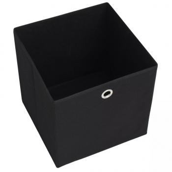 Aufbewahrungsboxen 4 Stk. Vliesstoff 32x32x32 cm Schwarz 