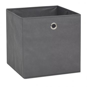 Aufbewahrungsboxen 4 Stk. Vliesstoff 32x32x32 cm Grau