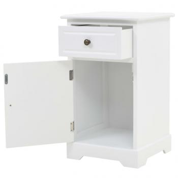 Nachtschrank MDF und Kiefernholz 35x32x59 cm