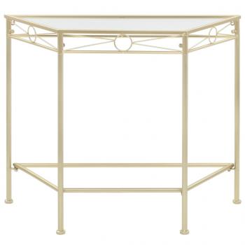 Beistelltisch Vintage-Stil Metall 87x34x73 cm Gold 