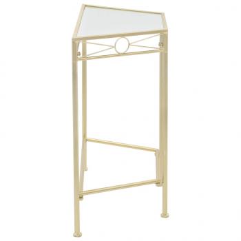 Beistelltisch Vintage-Stil Metall 87x34x73 cm Gold 