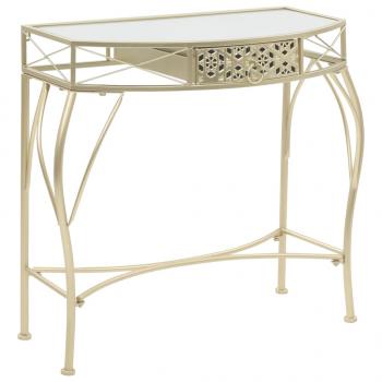 ARDEBO.de - Beistelltisch Französischer Stil Metall 82x39x76 cm Golden