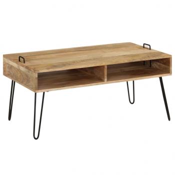 ARDEBO.de - Couchtisch Massivholz Mango 100x60x45 cm