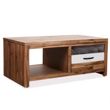 ARDEBO.de - Couchtisch Massivholz Akazie 90x50x37,5 cm