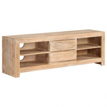 ARDEBO.de - TV-Schrank Akazienholz Massiv 120 x 30 x 40 cm Hellbraun