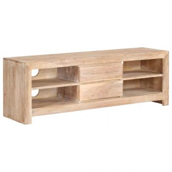 TV-Schrank Akazienholz Massiv 120 x 30 x 40 cm Hellbraun