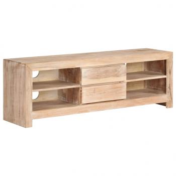 TV-Schrank Akazienholz Massiv 120 x 30 x 40 cm Hellbraun