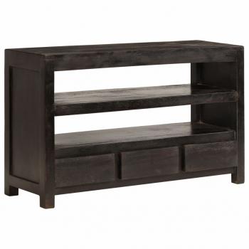 ARDEBO.de - TV-Schrank Massivholz Akazie 90x30x55 cm Dunkelbraun