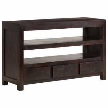 TV-Schrank Massivholz Akazie 90x30x55 cm Dunkelbraun