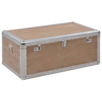 ARDEBO.de - Aufbewahrungsbox Tannenholz Massiv 91x52x40 cm Braun