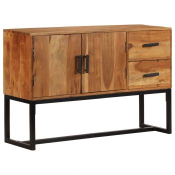 ARDEBO.de - Sideboard Braun 110x30x70 cm Massivholz Akazie