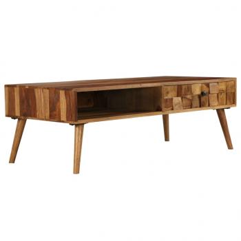 ARDEBO.de - Couchtisch Massivholz Palisander Honigbraun 110x50x37 cm