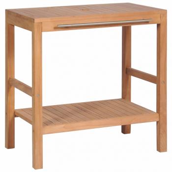 Waschtischunterschrank Massivholz Teak 74x45x75 cm