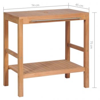 Waschtischunterschrank Massivholz Teak 74x45x75 cm